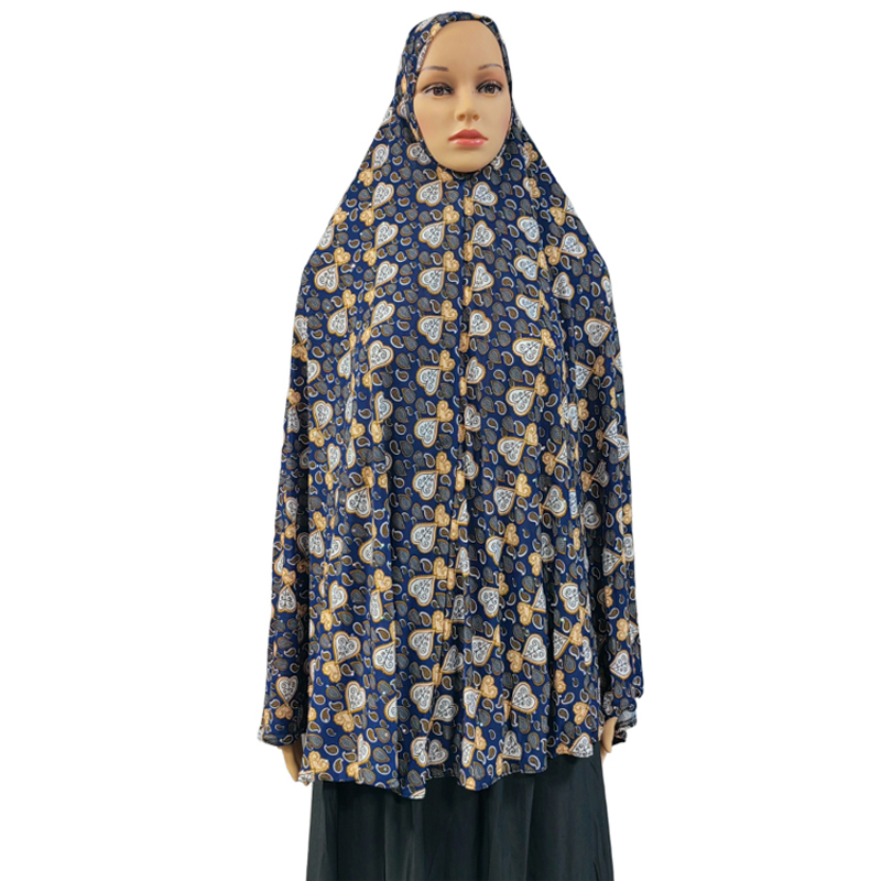 New fashionable and best-selling women's large-sized printed floral headscarves from the Middle East, Europe and America, daily ethnic style Muslim headscarves