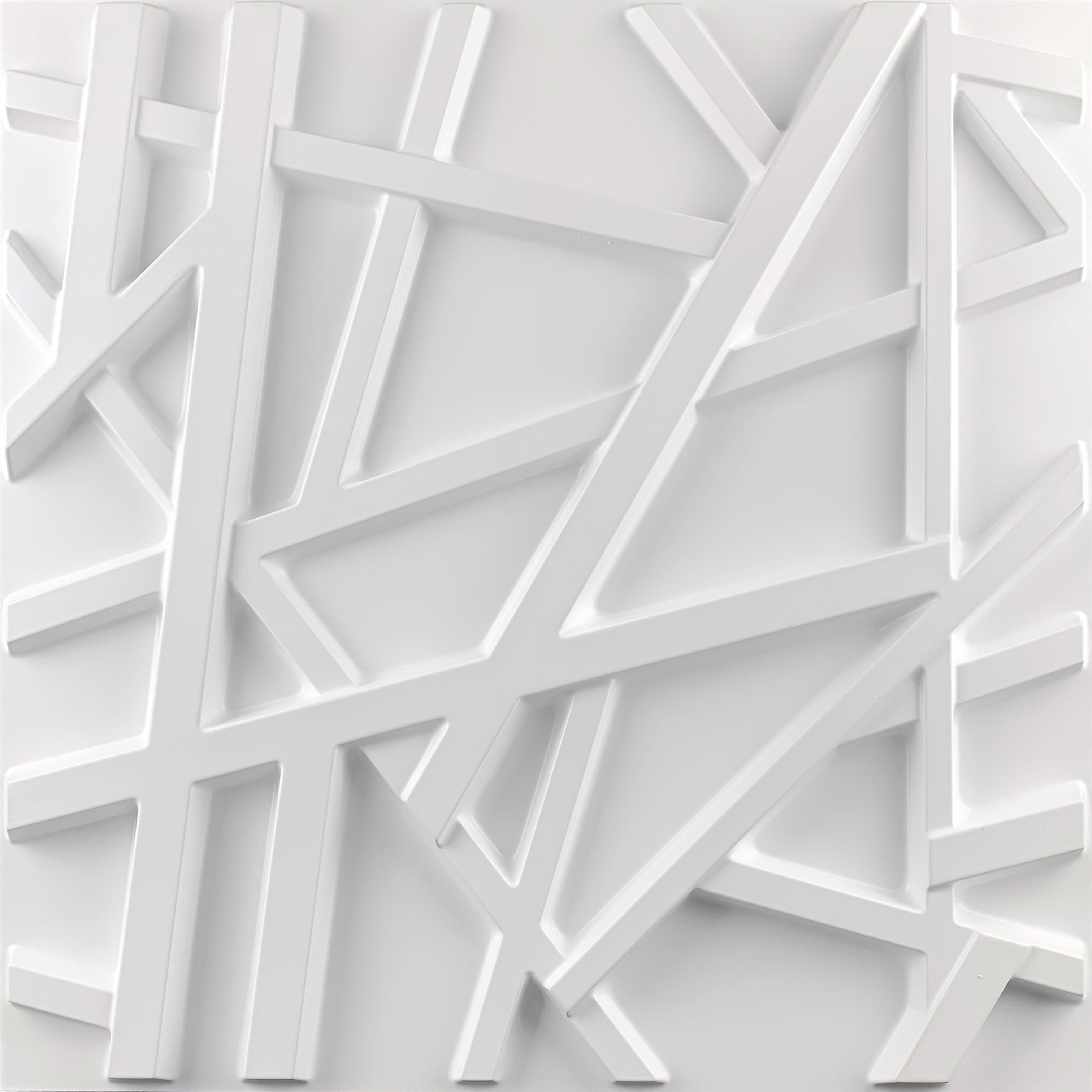 三维装饰立体墙板Wallpanel白色波浪3D墙板时尚装饰墙板防水防阻燃