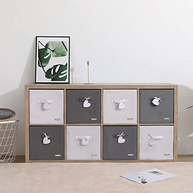 Grid Cabinet Fabric Storage Box Drawer Type Toy Book Storage Box Toy Organizer Box Underwear Pants Storage Box thumbnail
