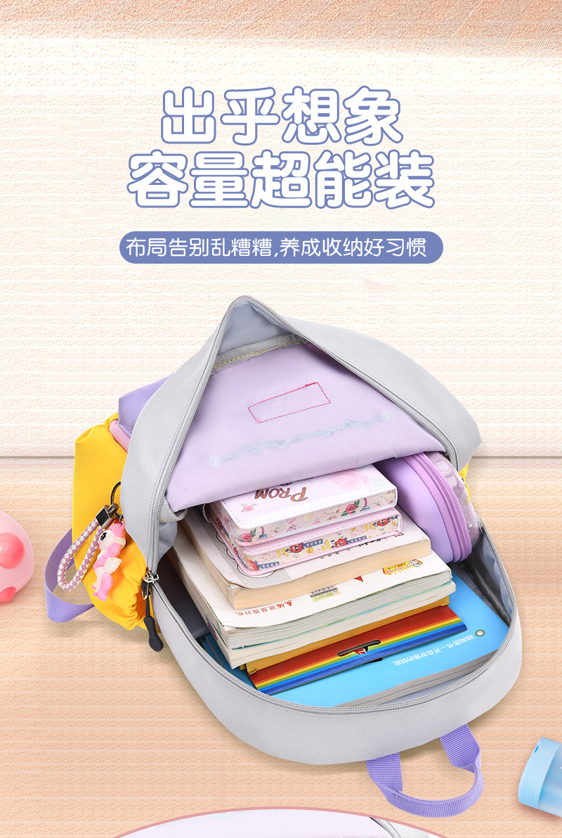 时尚百搭学生书包便携轻便双肩包LZJ-4602详情6