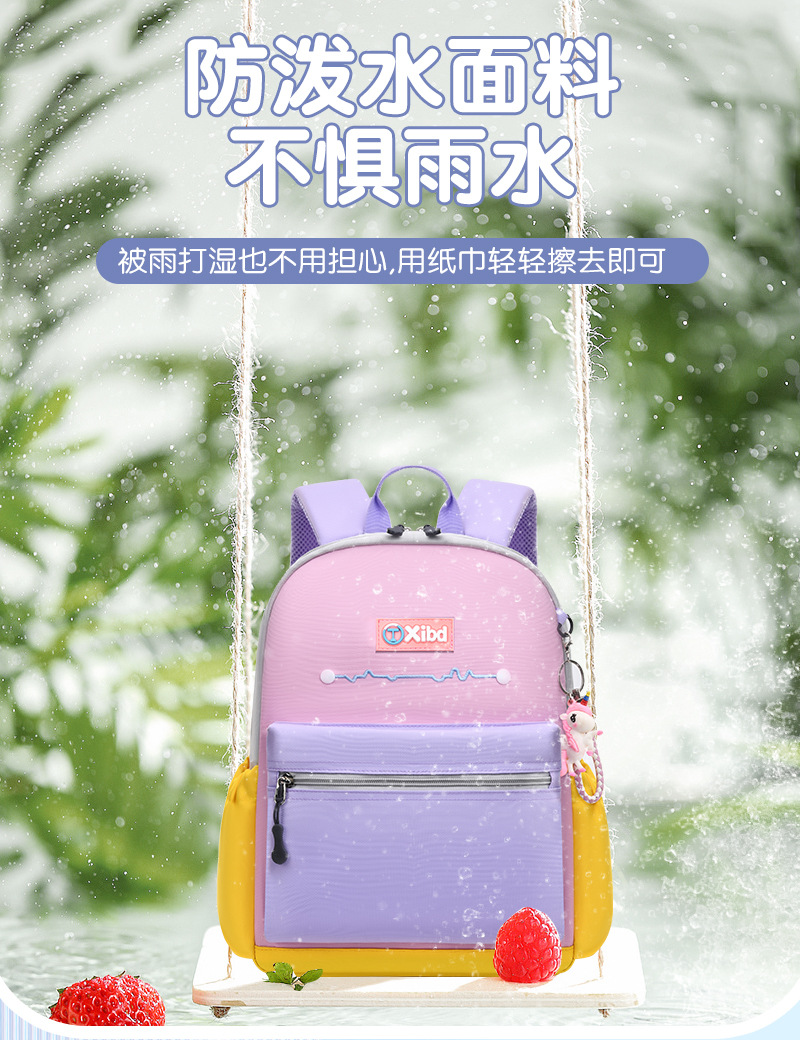 时尚百搭学生书包便携轻便双肩包LZJ-4602详情9