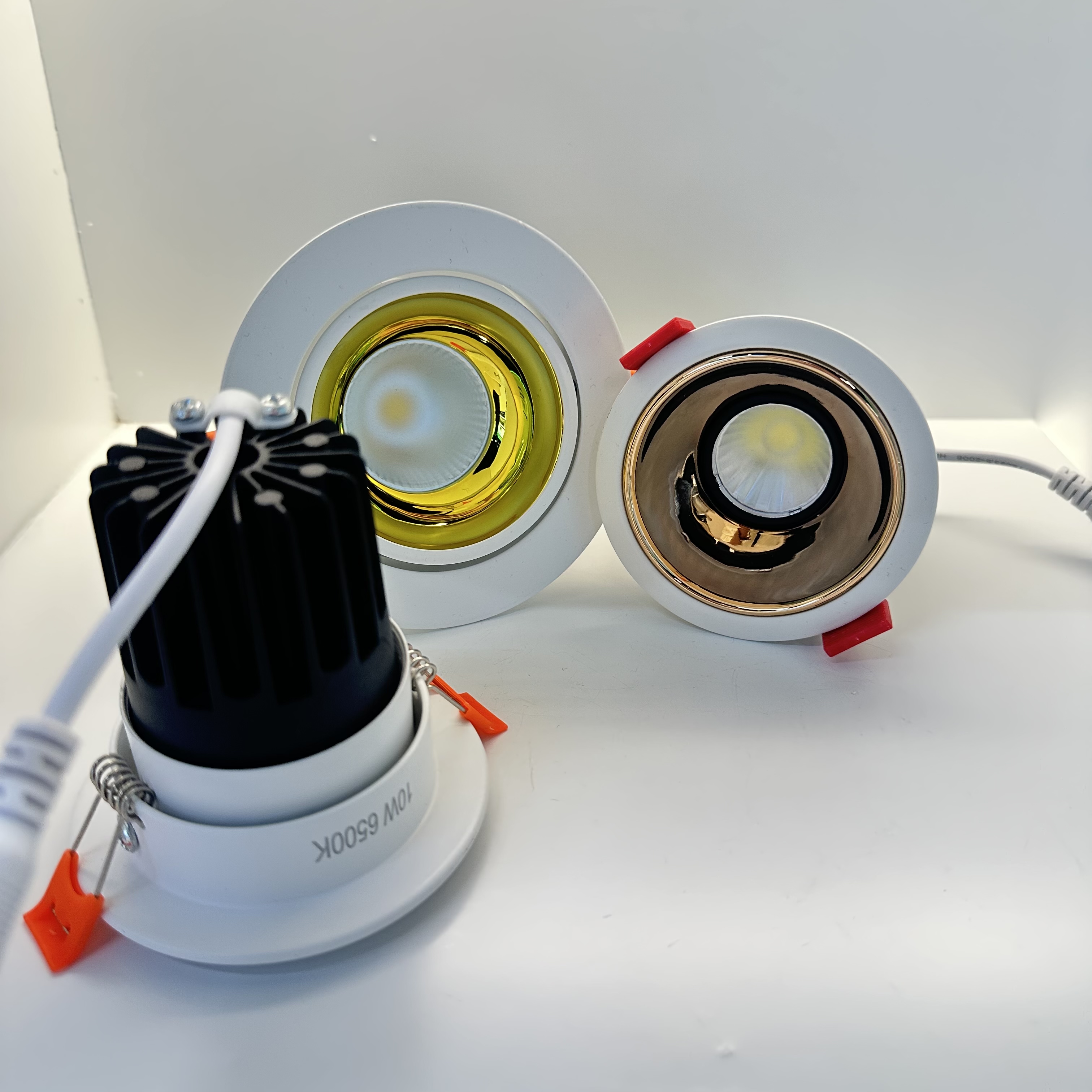 COB downlight LED DOWN LIGHT 3 inches 5 inches black gold Black gold reflective Specification image