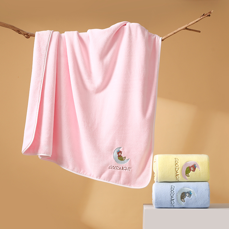 Moon Bear Children's Blanket 105*105cm Cartoon blanket, nap blanket, kindergarten children's blanket detail image 5