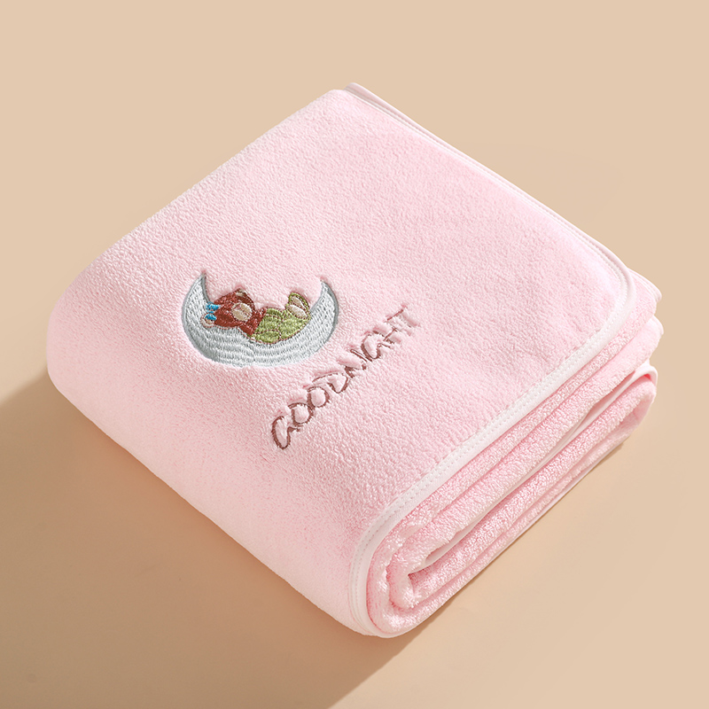 Moon Bear Children's Blanket 105*105cm Cartoon blanket, nap blanket, kindergarten children's blanket detail image 6