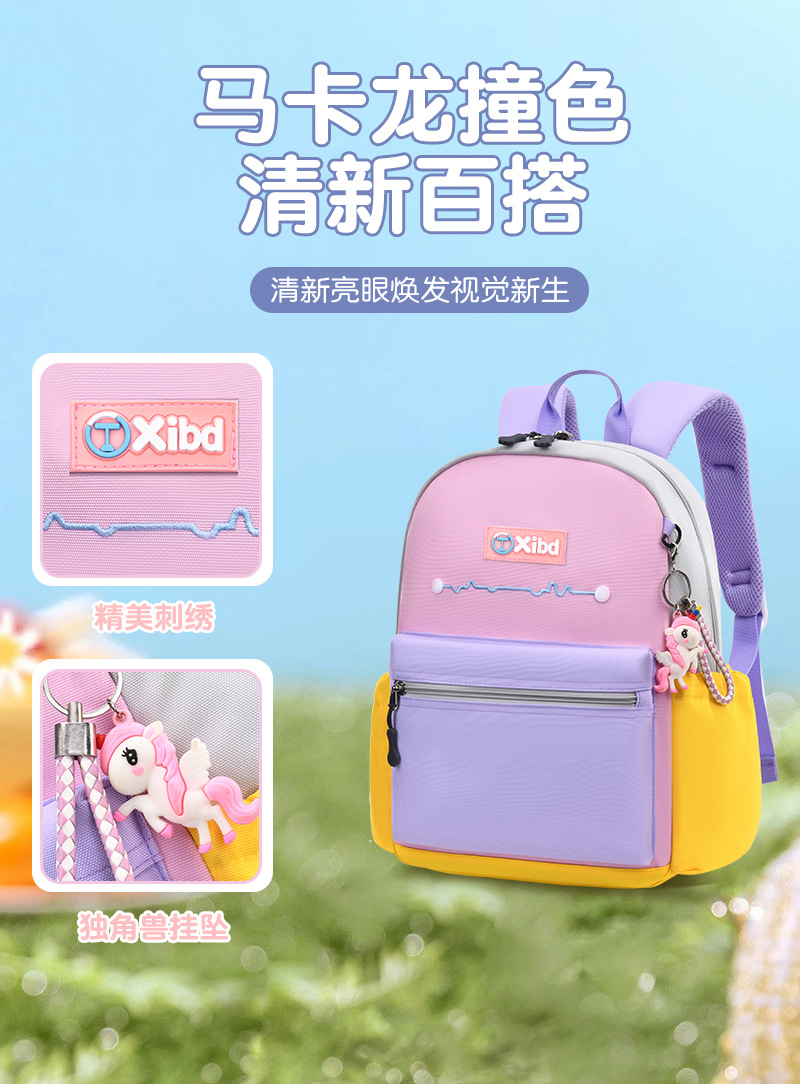 时尚百搭学生书包便携轻便双肩包LZJ-4602详情4