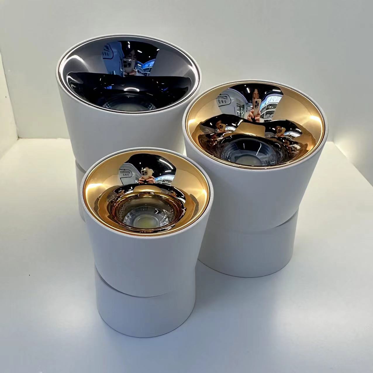 COB downlight LED DOWN LIGHT 3 inches 5 inches 7 inches white gold reflective