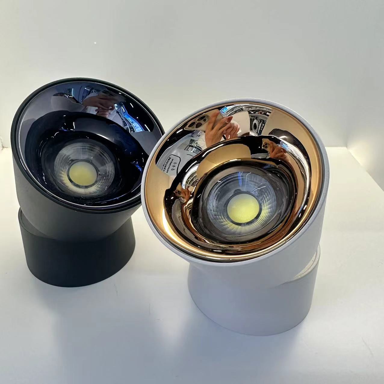 COB downlight LED DOWN LIGHT 3 inches 5 inches 7 inches black gold reflective