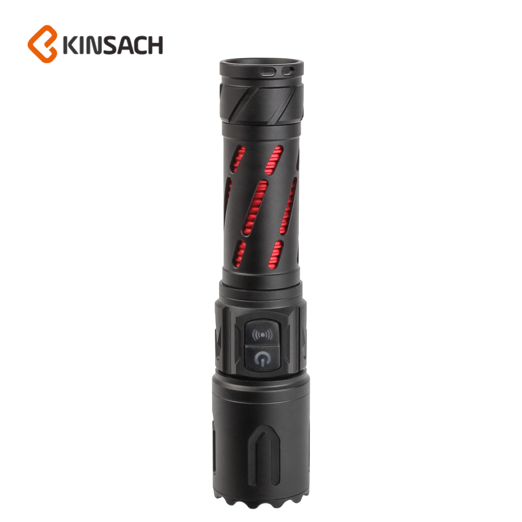 Super bright flashlight zoom long-range shot round moonlight tactical outdoor rechargeable buzzer flashlight