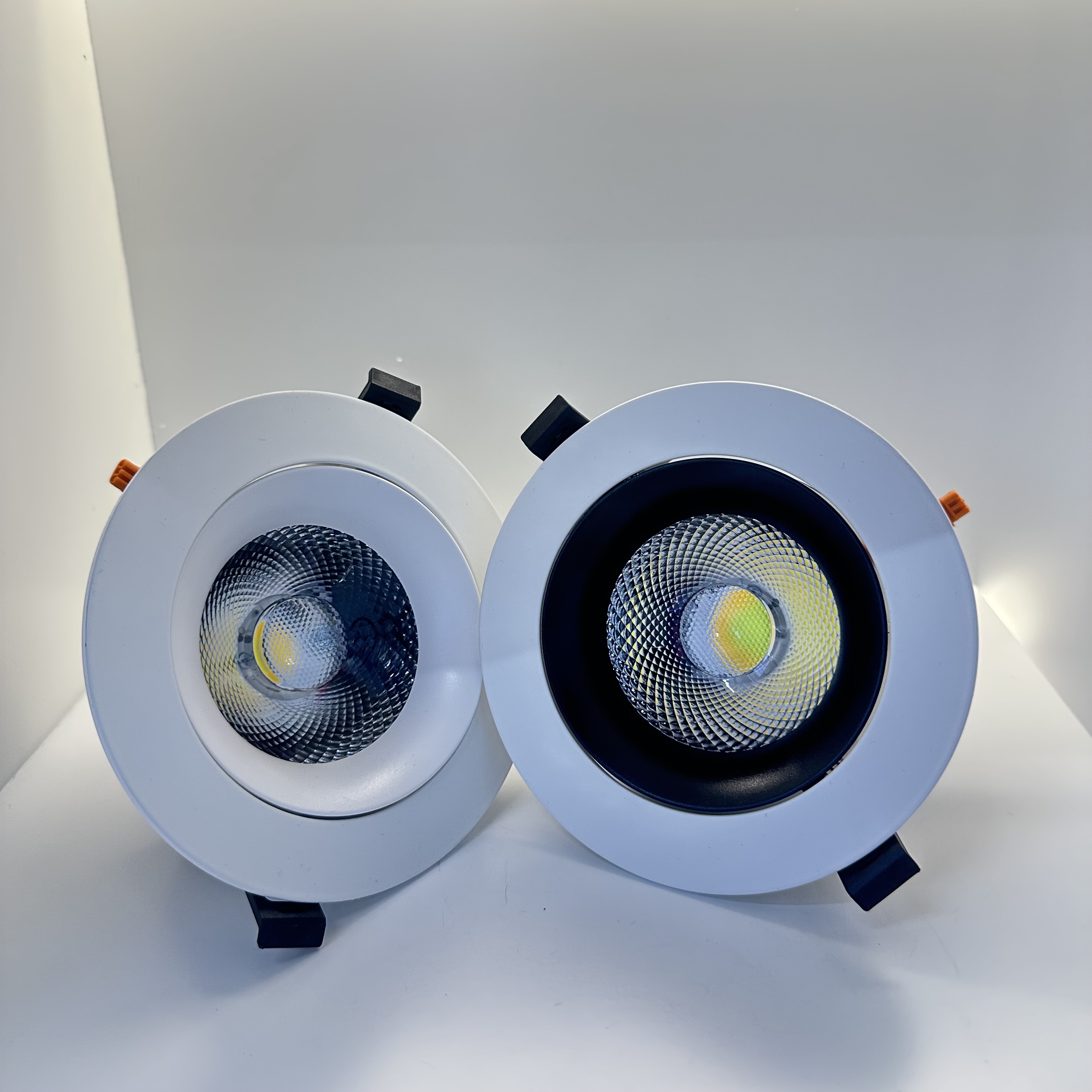 COB downlight LED DOWN LIGHT 3 inches 5 inches 7 inches black white reflective matte details Picture