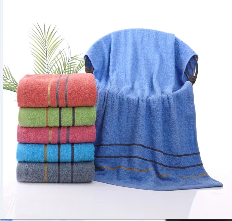 Yijia cotton and Needle Factory direct sales of towels and bath towels in mixed colors wholesale three-section bath towels