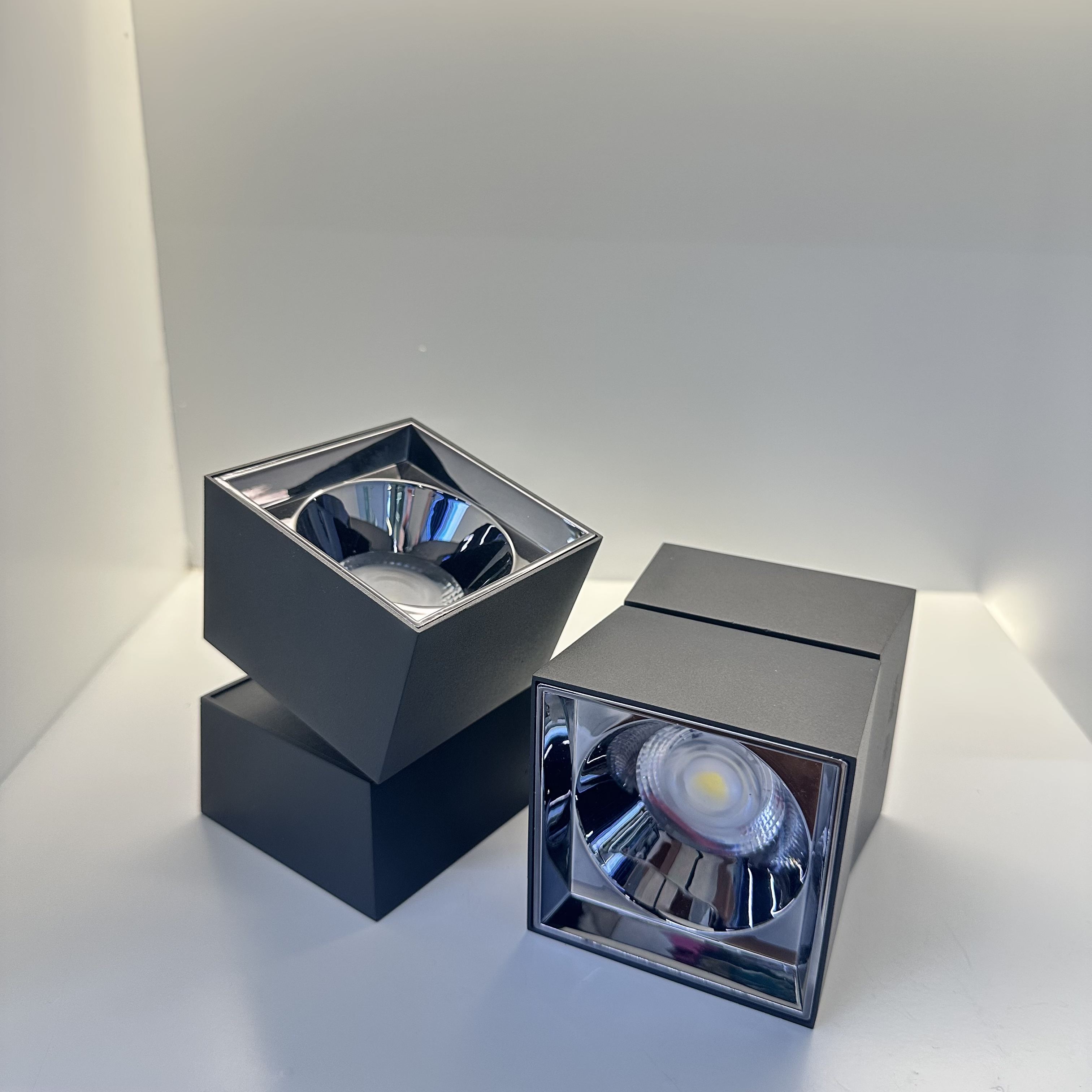 COB downlight LED DOWN LIGHT 3 inches 5 inches 7 inches Black reflective matte Specification image