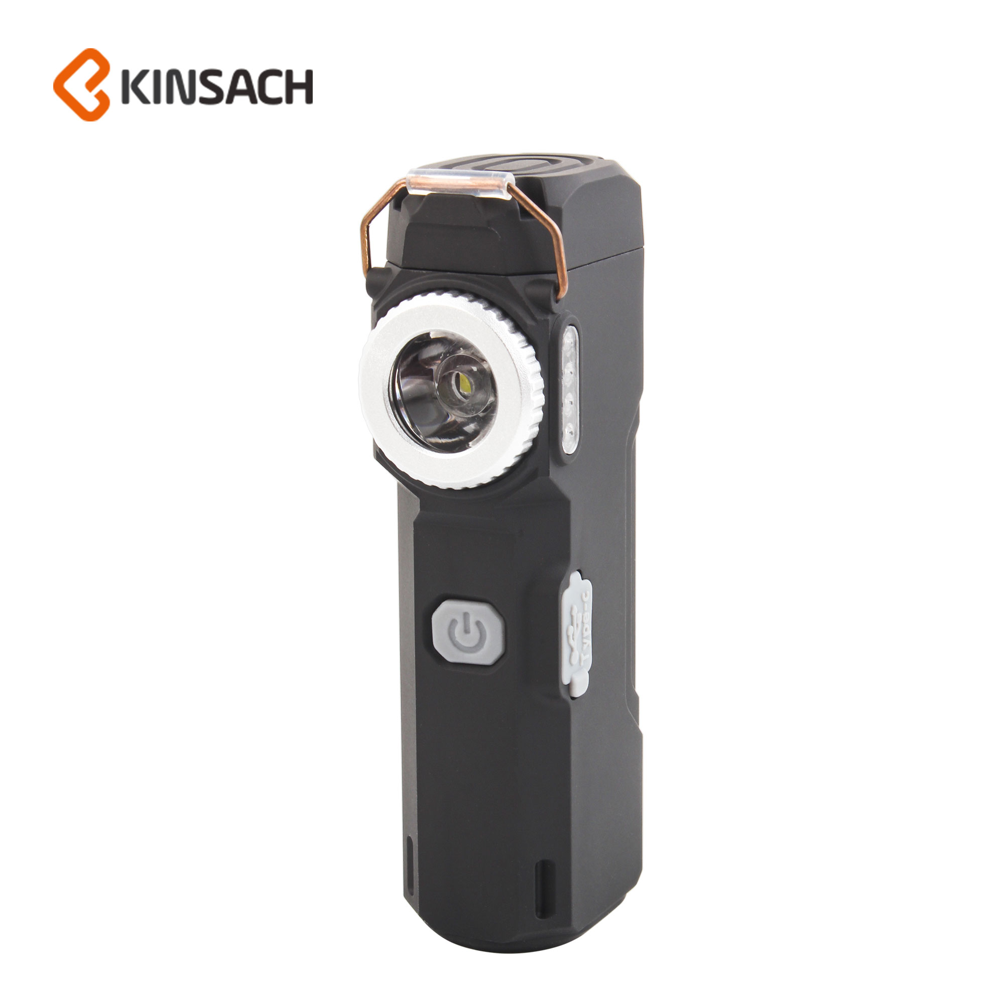 防风打火机多功能户外夜钓多档调节照明手电筒应急灯