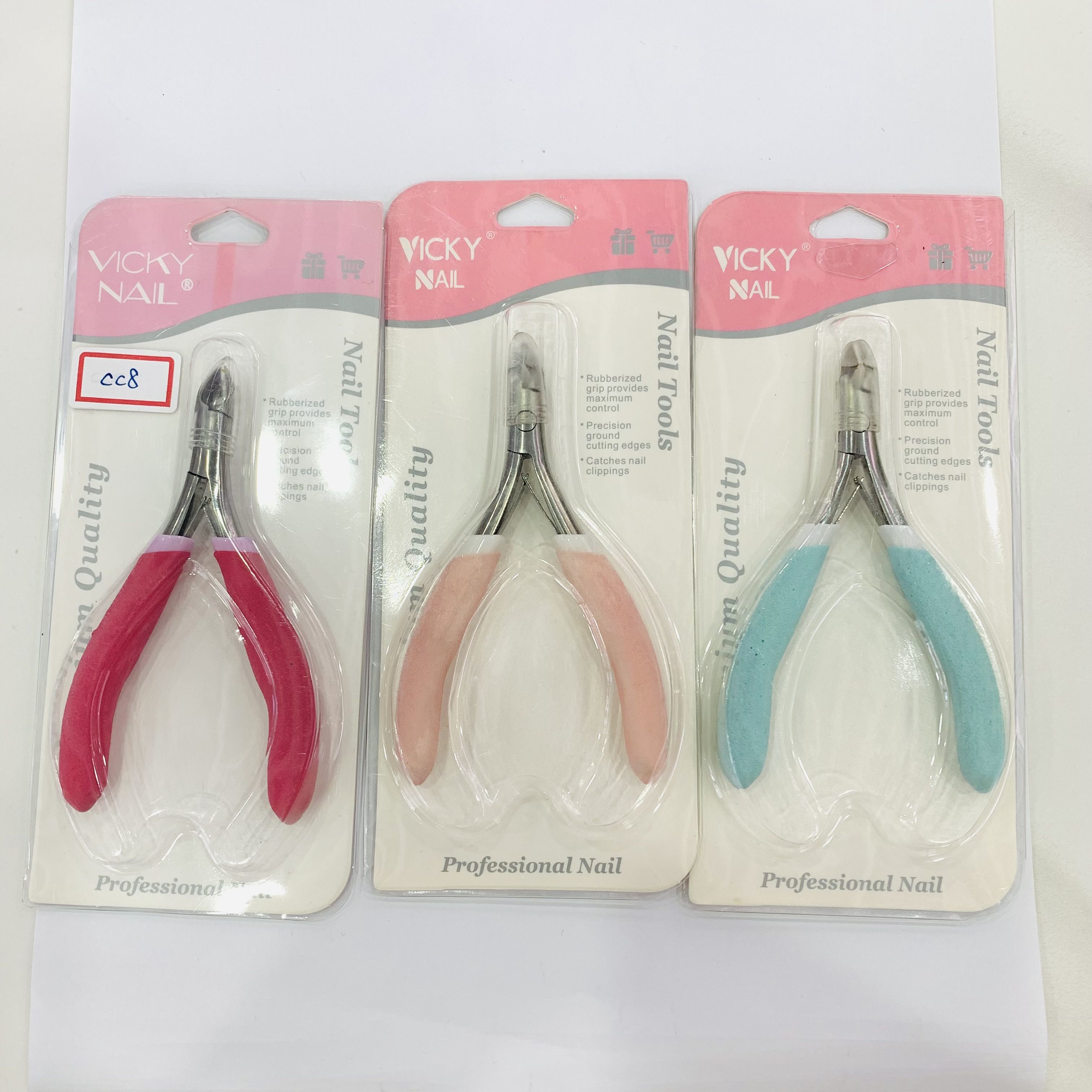 Stainless steel cuticle clipper CC8 cuticle removal barb Manicure edge Beauty clipper Double fork nail art tool
