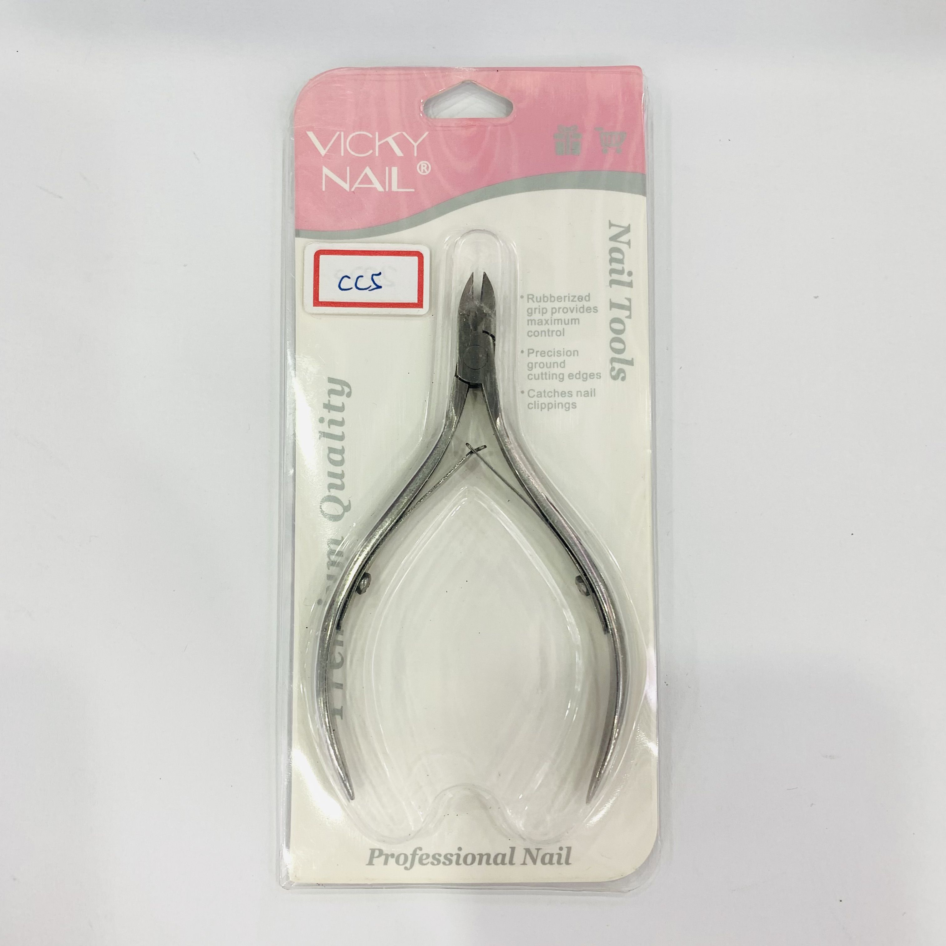 Stainless steel cuticle clipper CC5 Gold cuticle removal barb Manicure Edge Beauty clipper Double fork Manicure tool