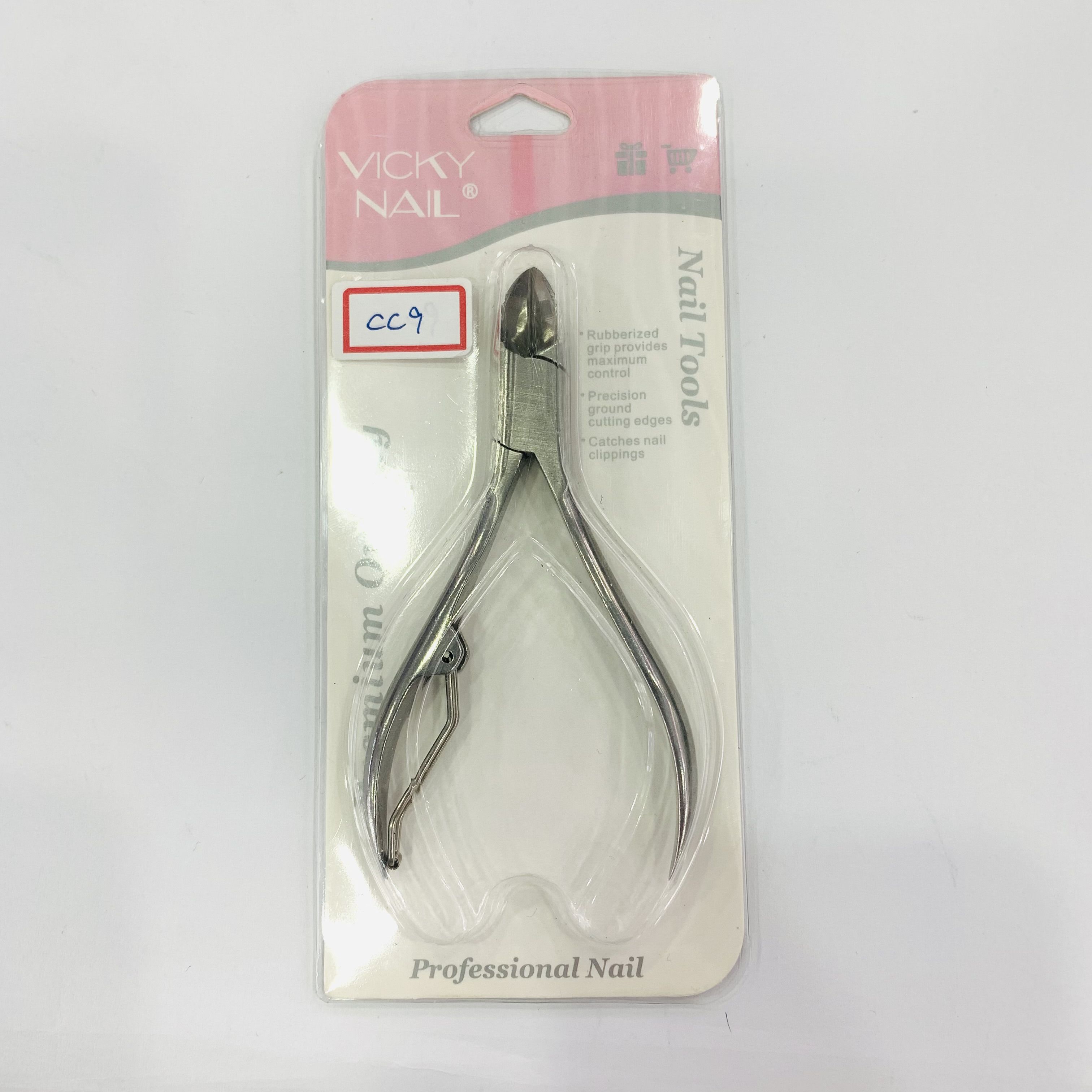 Stainless steel cuticle clipper CC9 cuticle removal barb Manicure edge Beauty clipper Double fork nail art tool