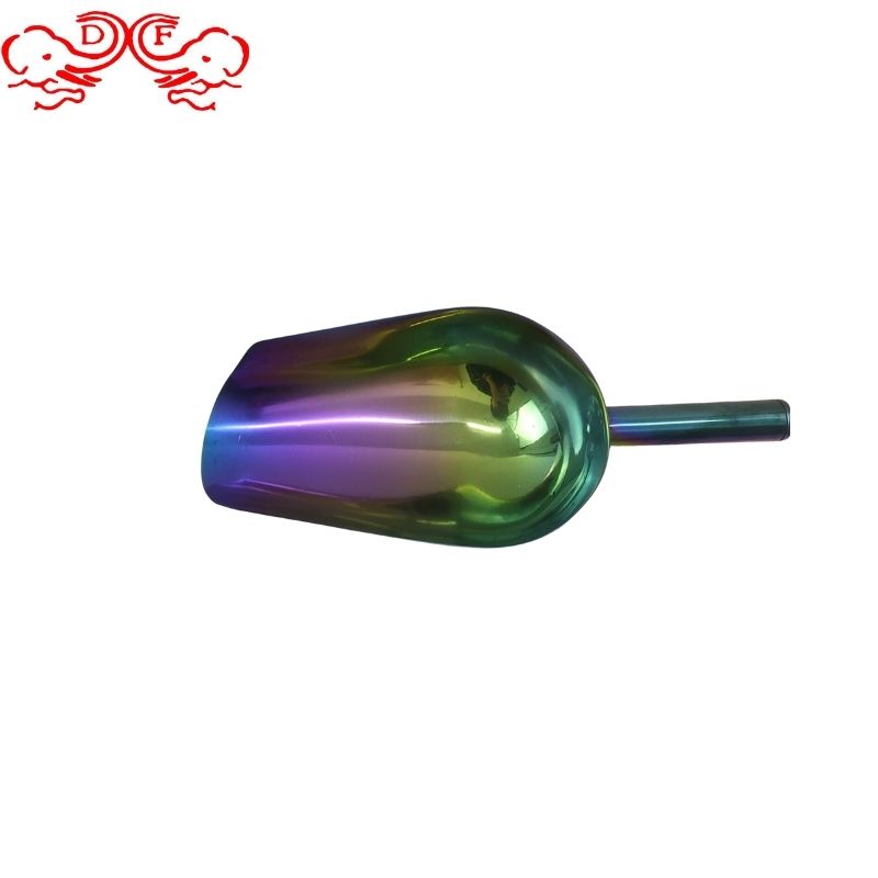 DF99321 stainless steel non-magnetic ice shovel, Colorful multi-purpose shovel, thin colorful ice shovel, flour shovel, multi-functional shovel, DF Trading house details Picture