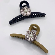 珍珠夹子韩国新款网红珍珠小花发夹半扎发 抓夹 边夹