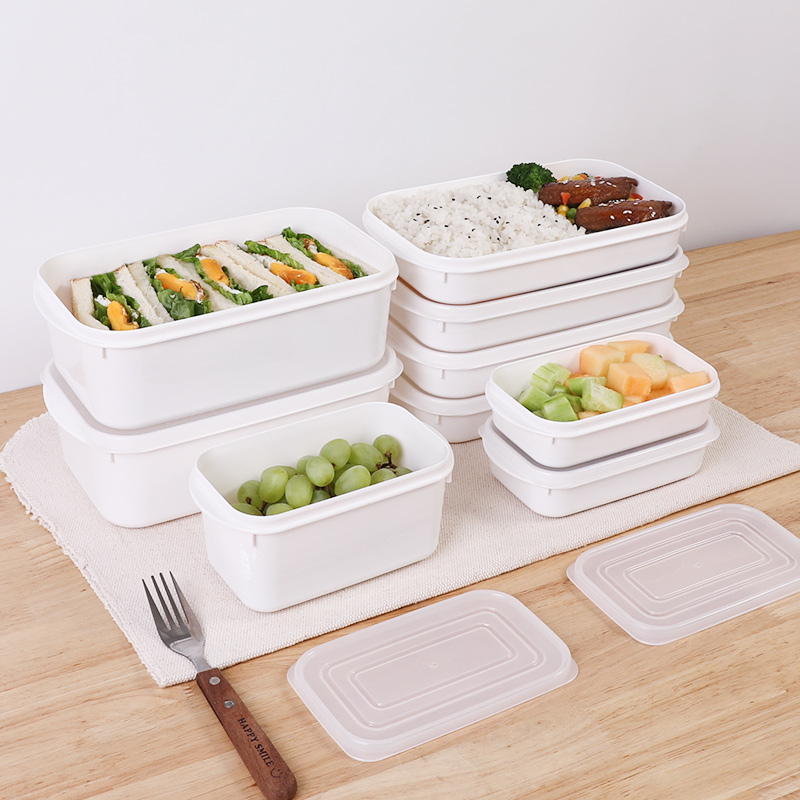 YAMADA 日本进口冰箱保鲜盒食物密封盒水果收纳盒带刻度小物储物盒冰箱保鲜盒收纳盒