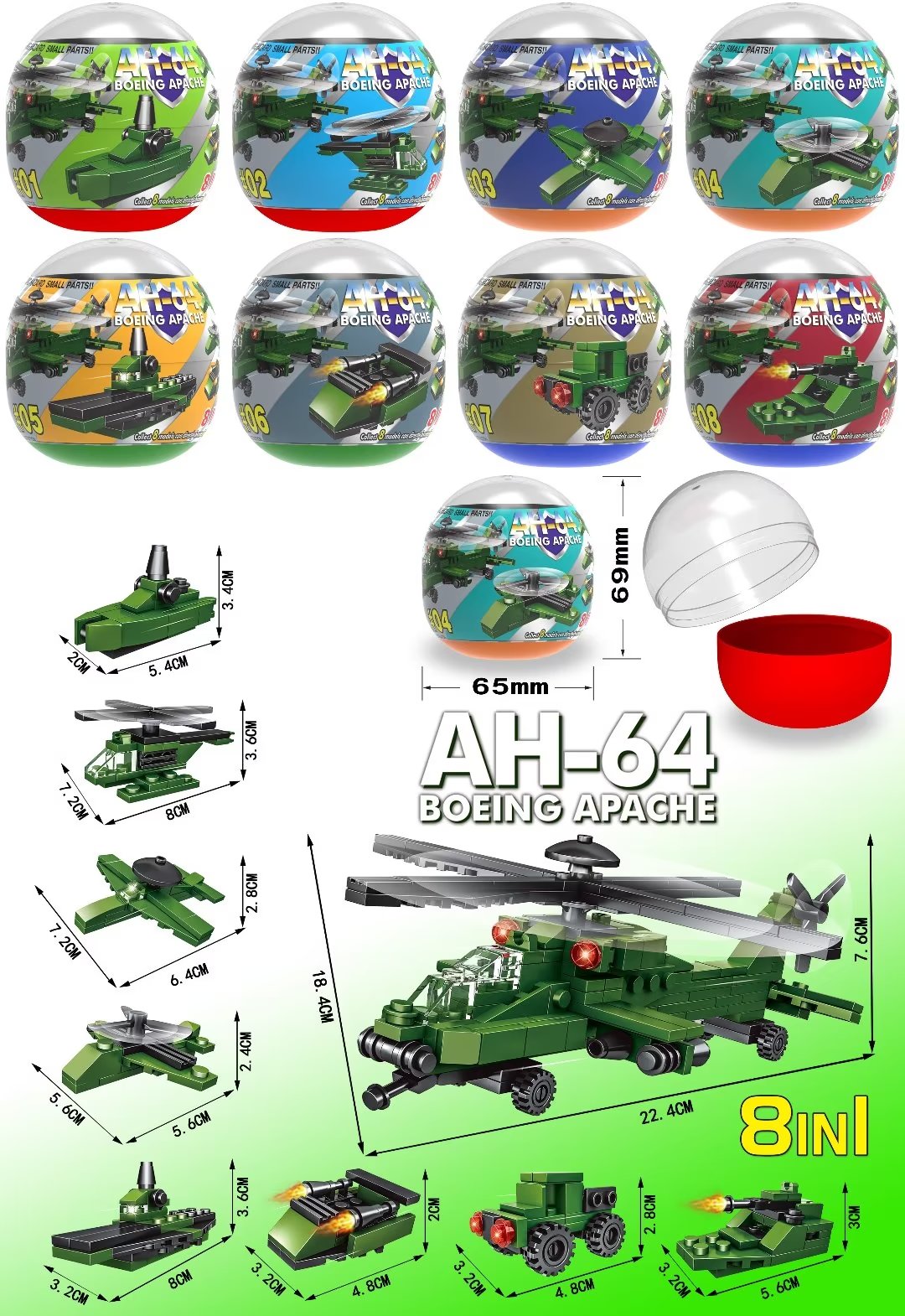 Children's toys, fun gashapon, educational building blocks, assembly toys, small gifts for kindergarten activities, gashapon machine toys
