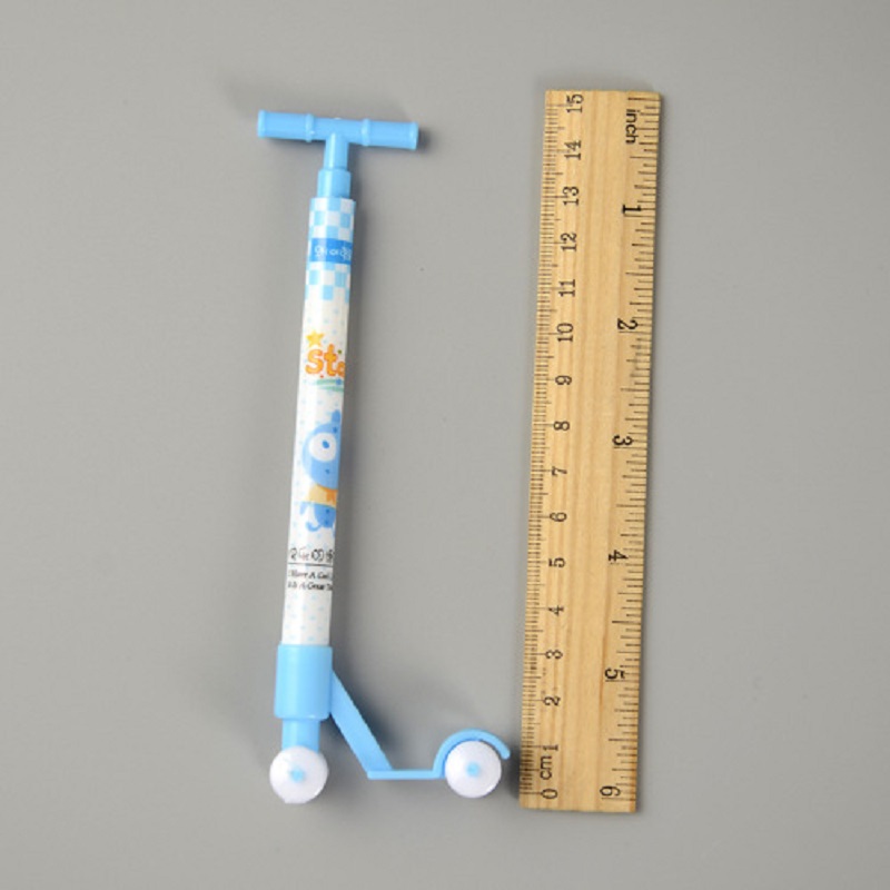 Korean creative scooter, ballpoint pen, skateboard, blue ballpoint pen, student stationery, prizes and gifts details Picture
