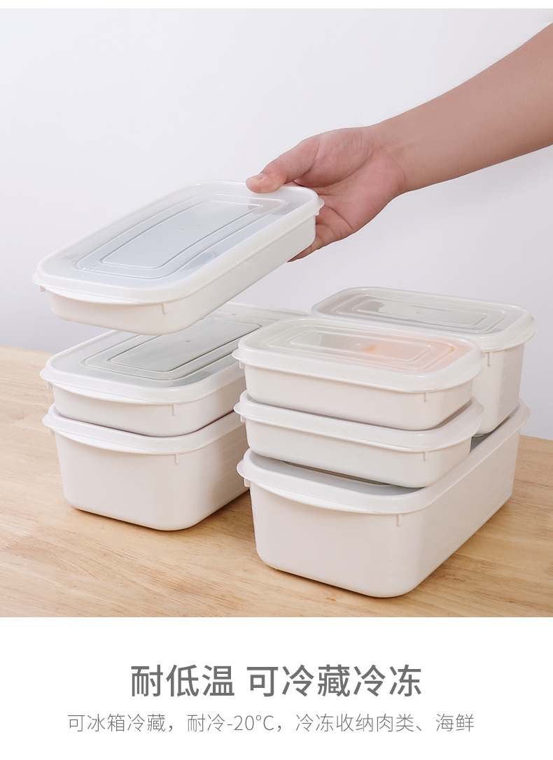 YAMADA 日本进口冰箱保鲜盒食物密封盒水果收纳盒带刻度小物储物盒冰箱保鲜盒收纳盒详情8