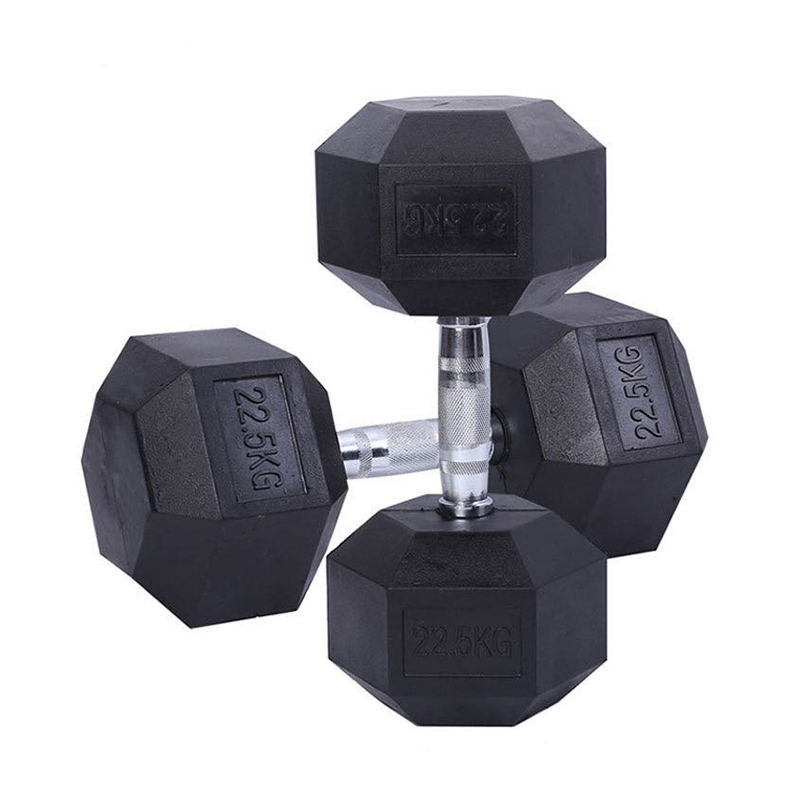 HJ-A029 rubber covered hex dumbbell manufacturing process