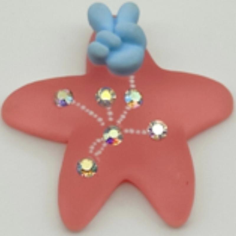 Epoxy resin stationery box material accessories cream handmade leather rope fridge magnet hair clip 8144 children's accessories handmade