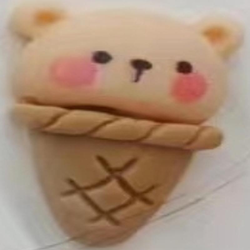 发圈8119批发树脂滴胶皮绳卡通手工材料手饰品饰品装饰胶发夹