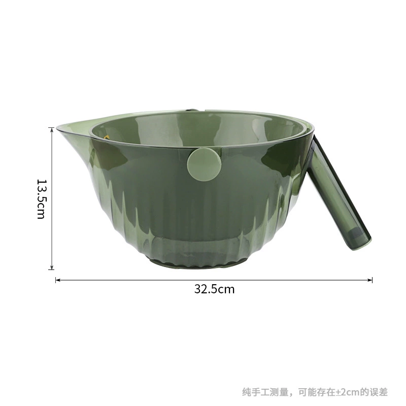 X111-2760 Double-layer PET draining basket, double-layer detachable rotating draining basket, multi-purpose draining basket Application Scenario