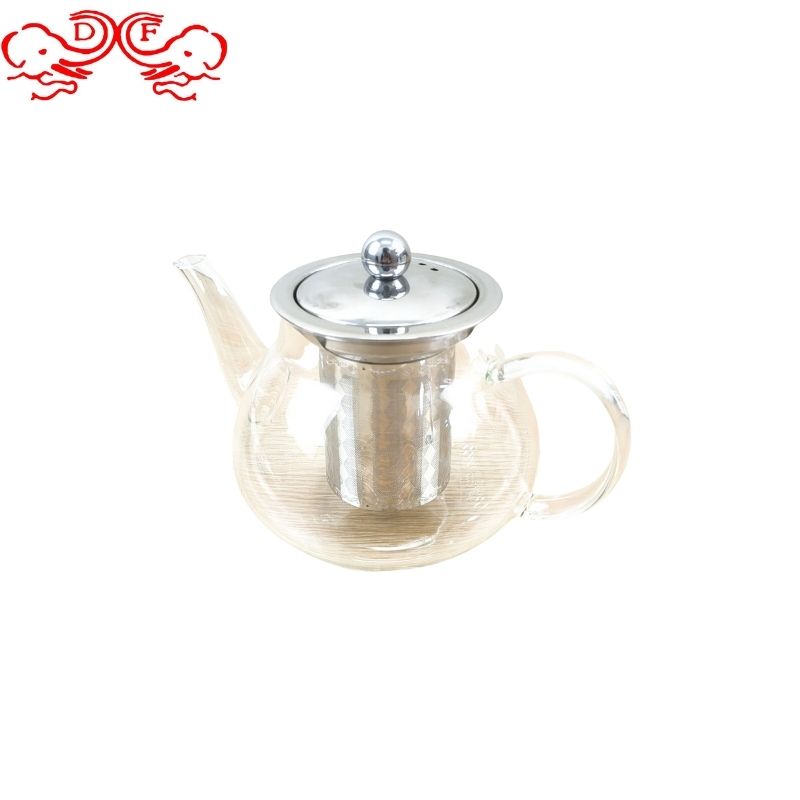 DF99560 Glass kettle Teapot Glass kettle with strainer High borosilicate glass kettle Teapot Glass kettle DF Trading house