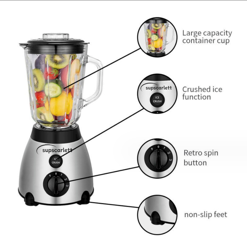 Foreign Trade Juicer, Multi-Functional Juicer, Fresh-Squeezed Juice Glass Cup Juice Extractor Specification drawing