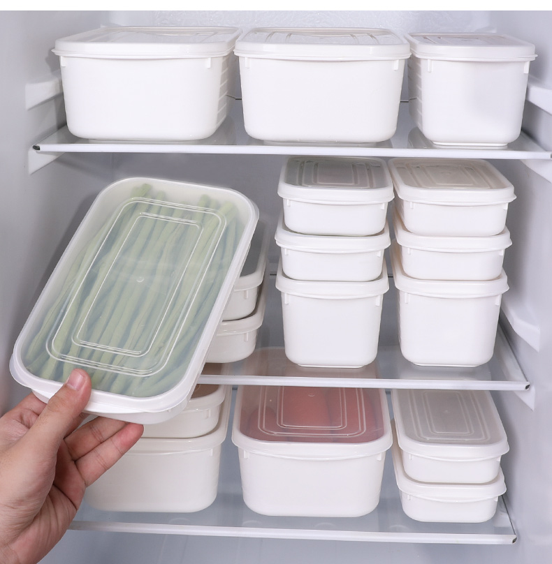 YAMADA 日本进口冰箱保鲜盒食物密封盒水果收纳盒带刻度小物储物盒冰箱保鲜盒收纳盒详情9