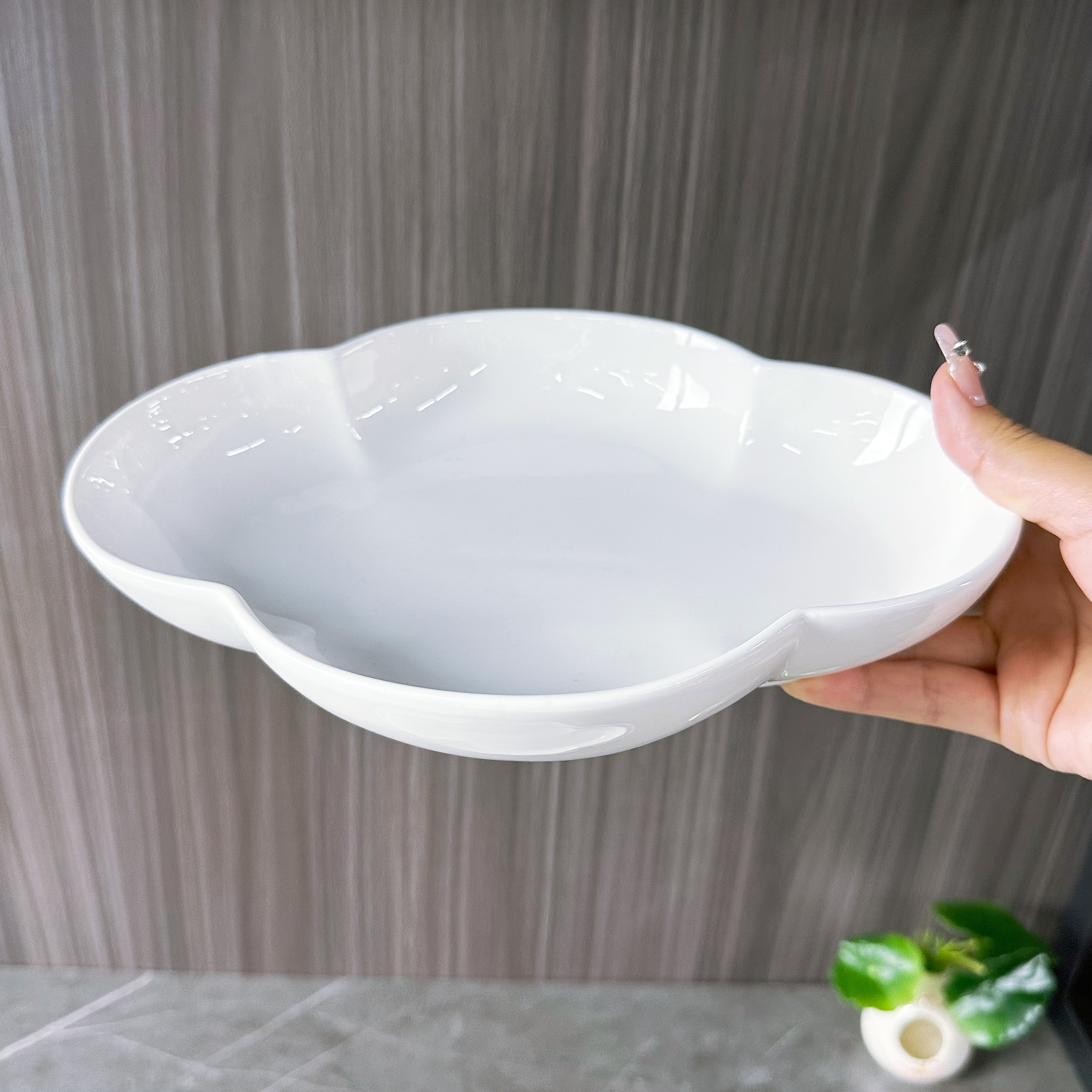 盘子/陶瓷餐具/陶瓷盘/白瓷/餐具/陶瓷/碗/陶瓷碗/酒店用品/造型盘细节图
