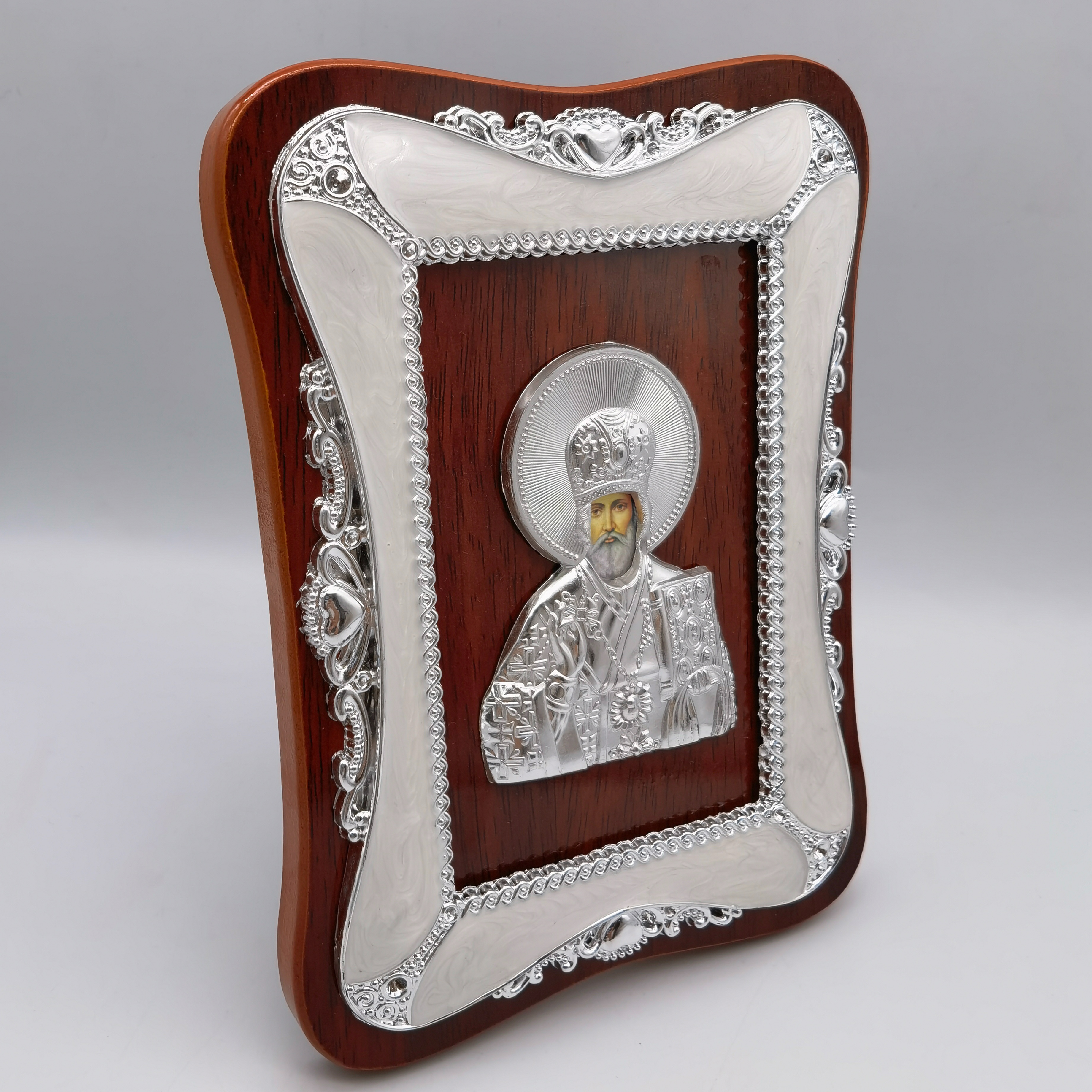 Wooden religious Jesus figurine details Picture