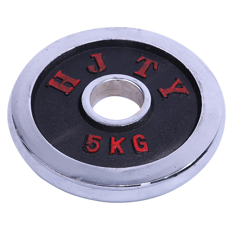 Electroplated Barbell Plate With Large Hole Application Scenario