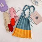 韩流时尚针织包折叠包