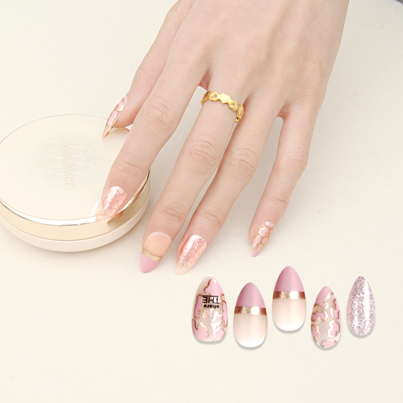 The new 30-piece pointed wearable nail is selling well both at home and abroad during live streaming. It is a bestseller with tool kits and is sold directly by the manufacturer in stock Specification image