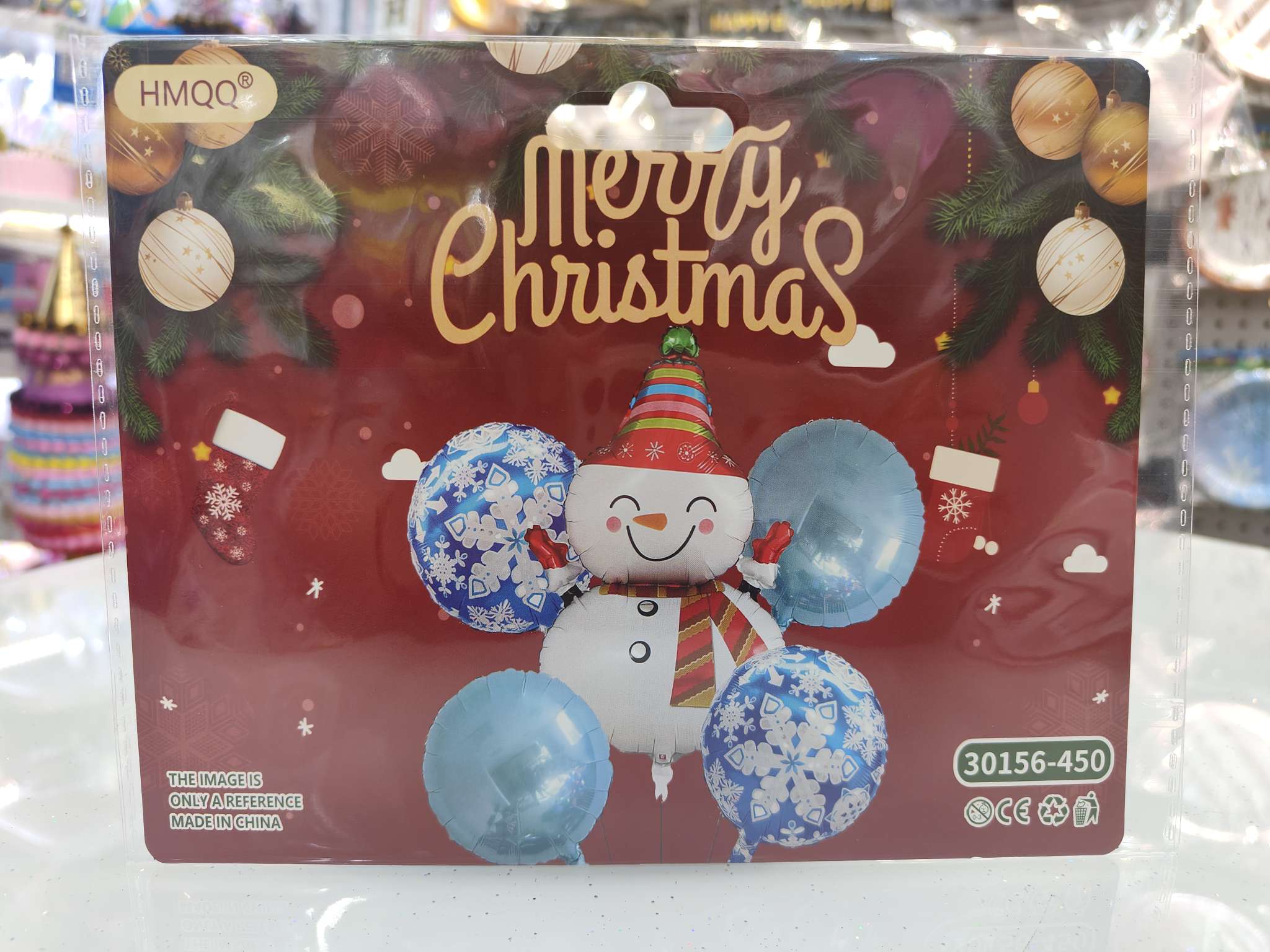 Five pieces of Christmas balloons details Picture