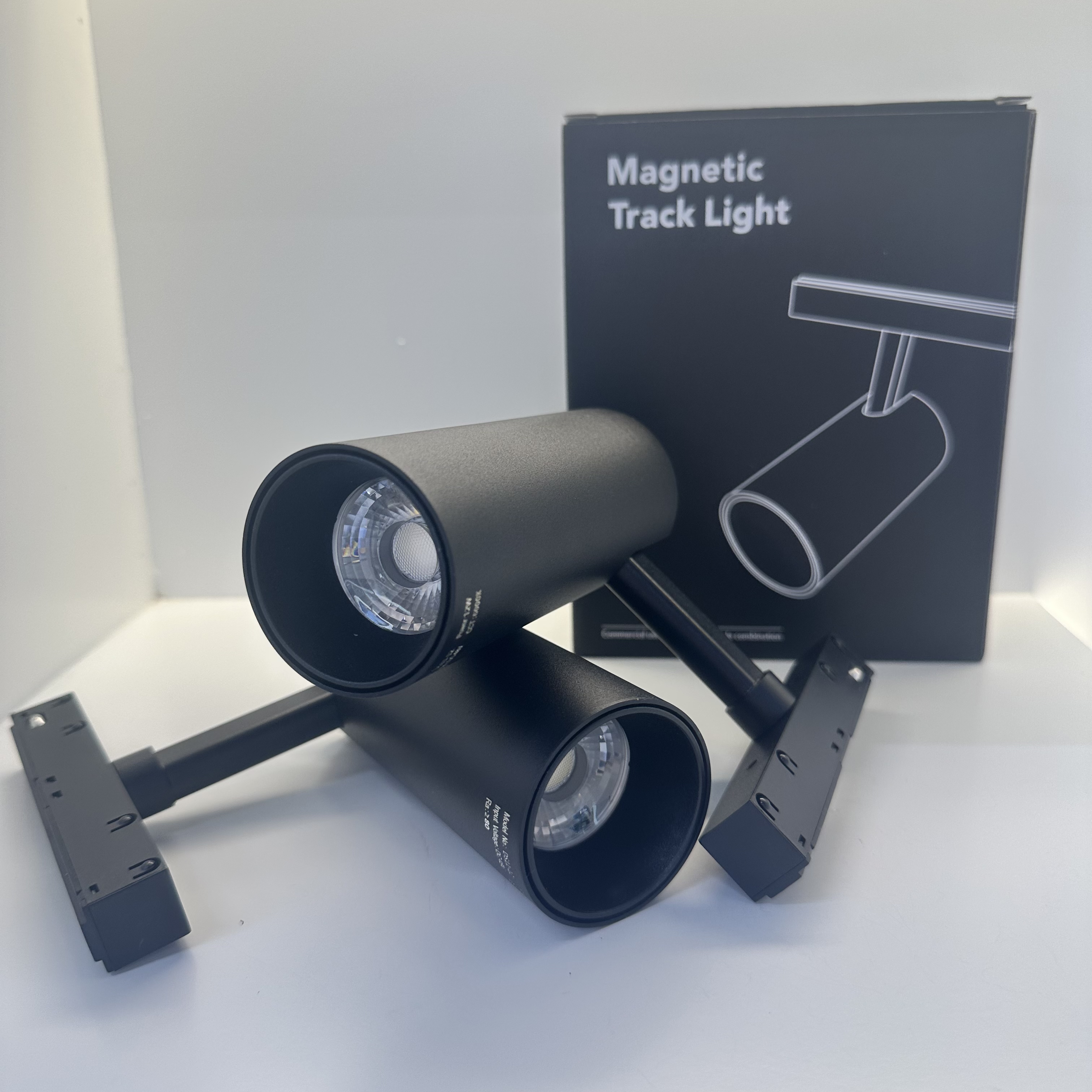 LED magnetic black track lights, grille lights, floodlights, spotlights