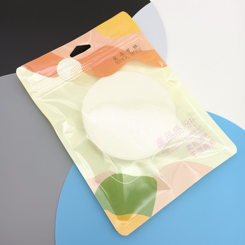 90mm large round powder puff sponge for studio makeup artist, dry and wet dual-purpose powder compact, powder puff for women Specification image