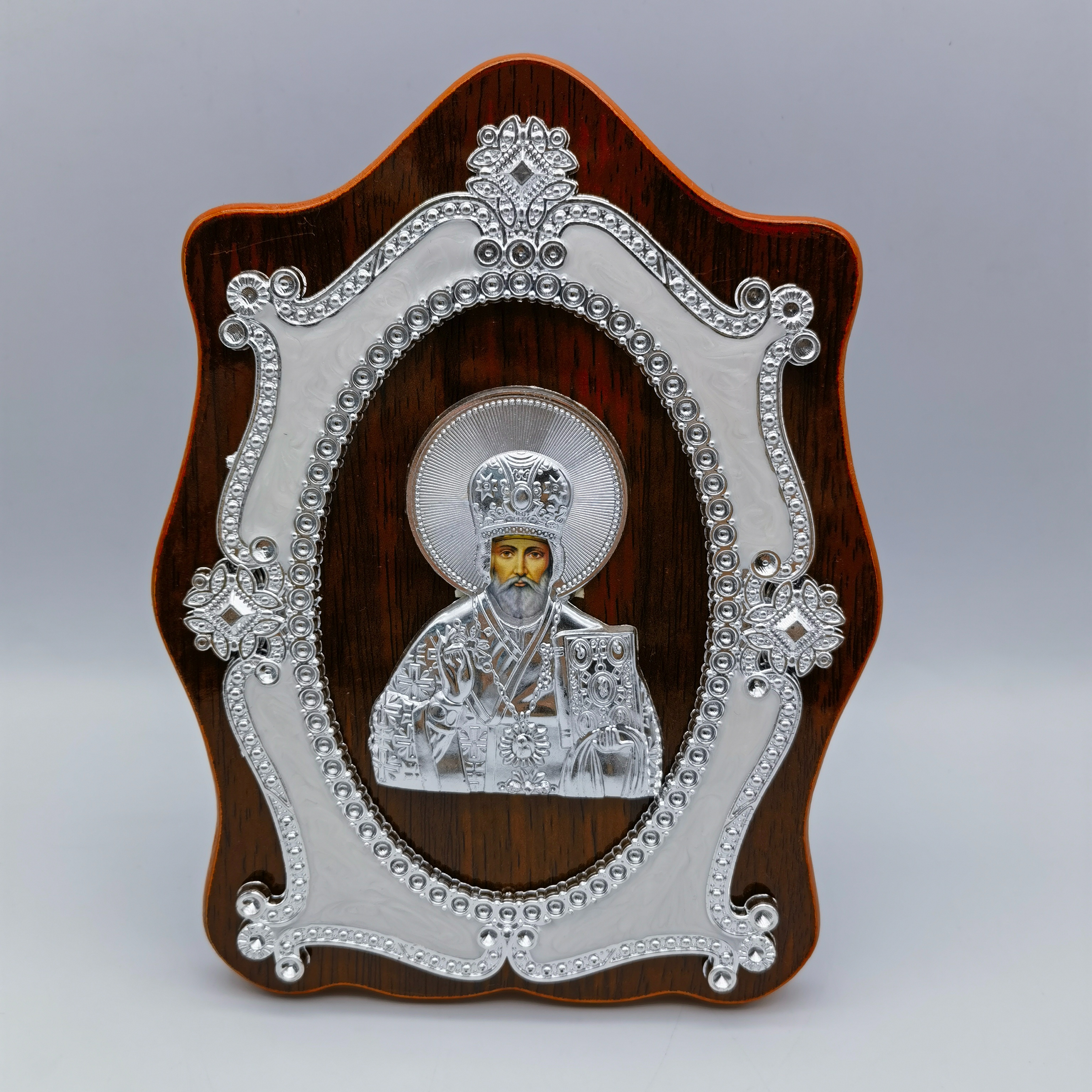 Wooden religious picture frame decoration of Jesus and Mary Item Picture