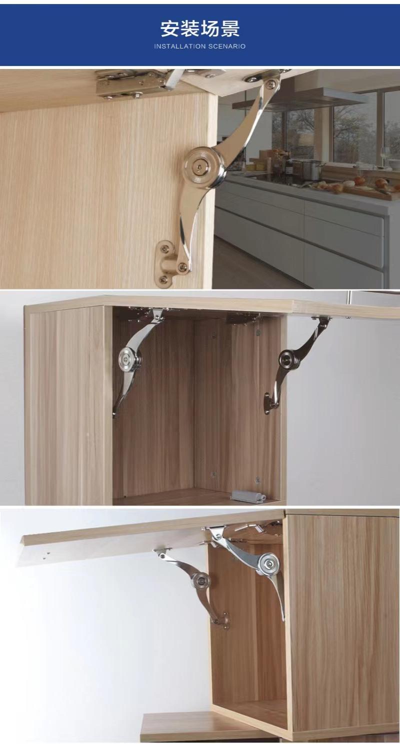 Air support hydraulic cabinet door, wall cabinet, tatami up and down flip door support rod, air pressure air rod, pneumatic rod, hardware accessories 10