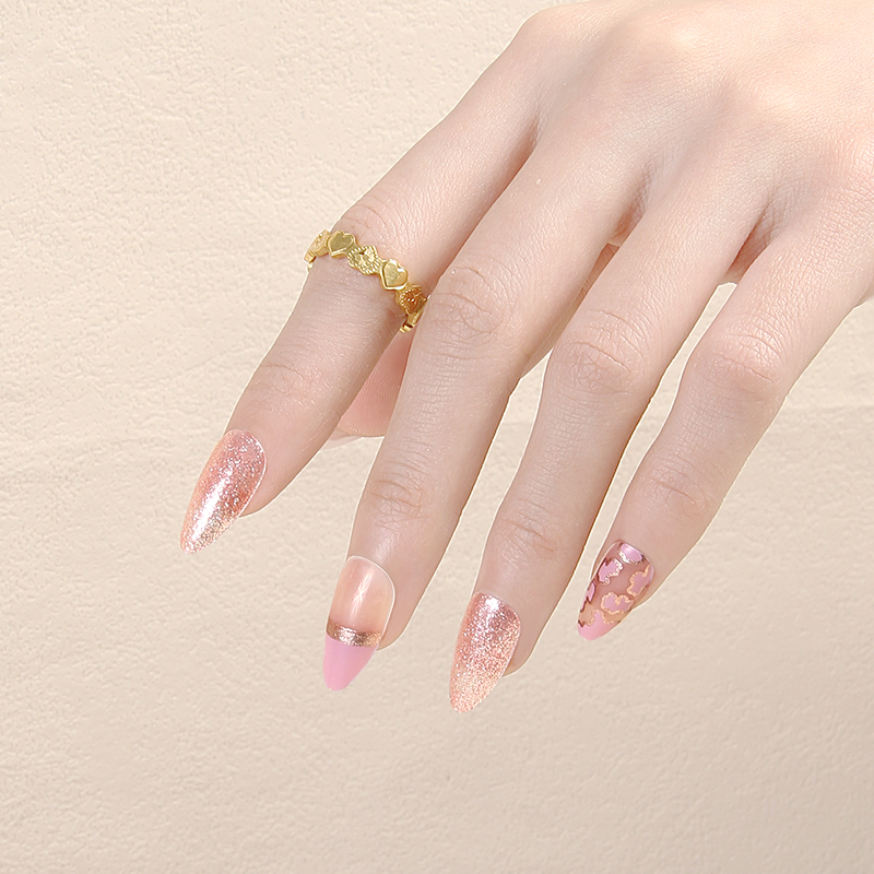 The new 30-piece pointed wearable nail is selling well both at home and abroad during live streaming. It is a bestseller with tool kits and is sold directly by the manufacturer in stock Application Scenario