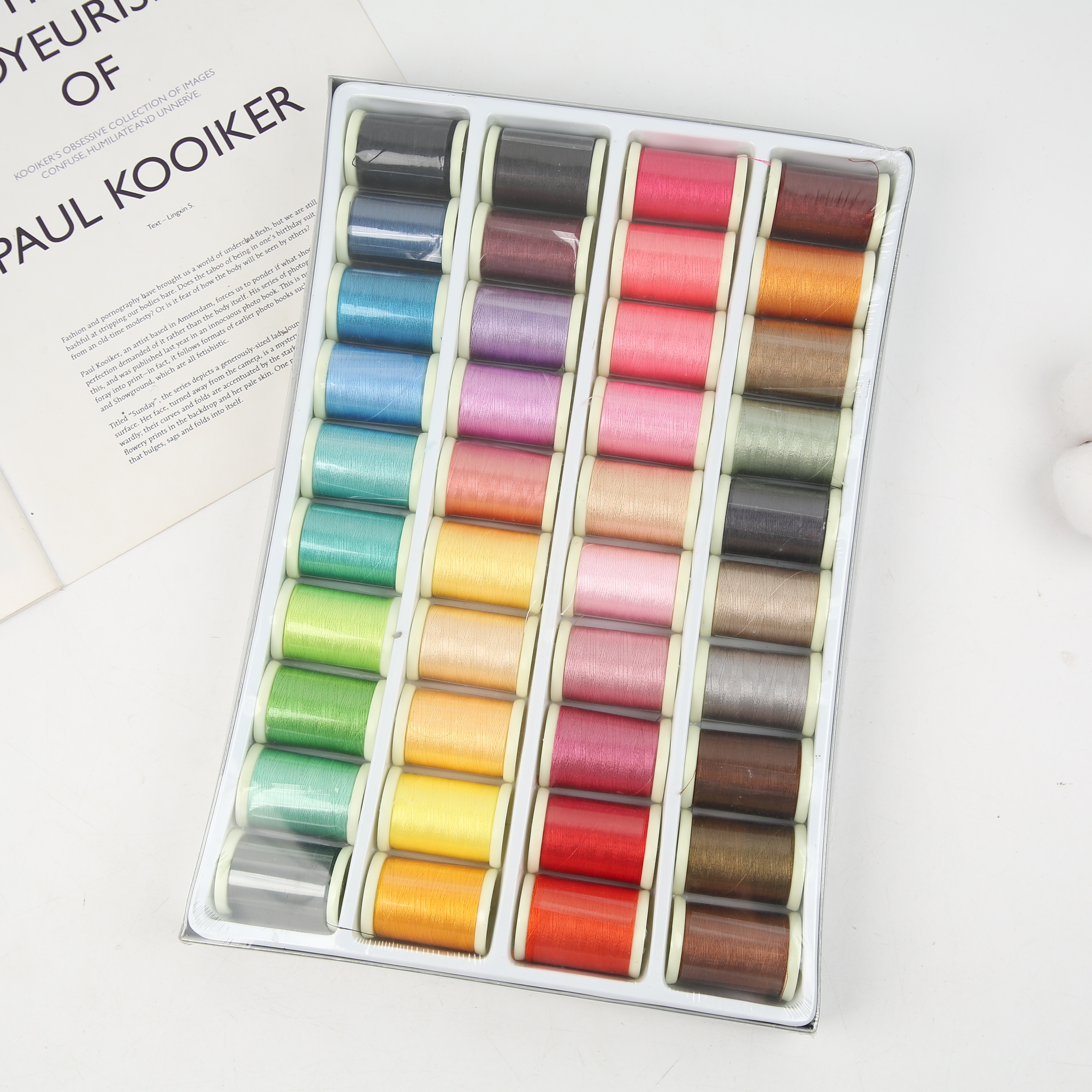 40 color fixed embroidery thread diagram