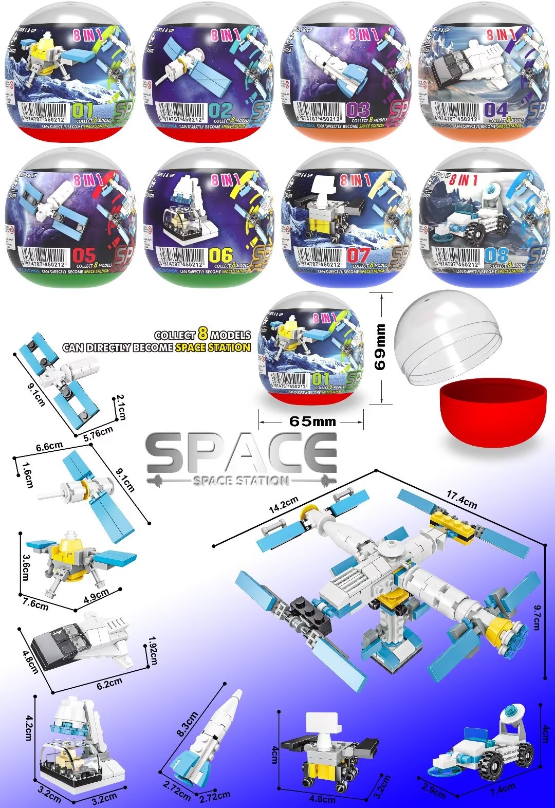 Children's toys, fun gashapon, educational building blocks, assembly toys, small gifts for kindergarten activities, gashapon toys, giveaway toys