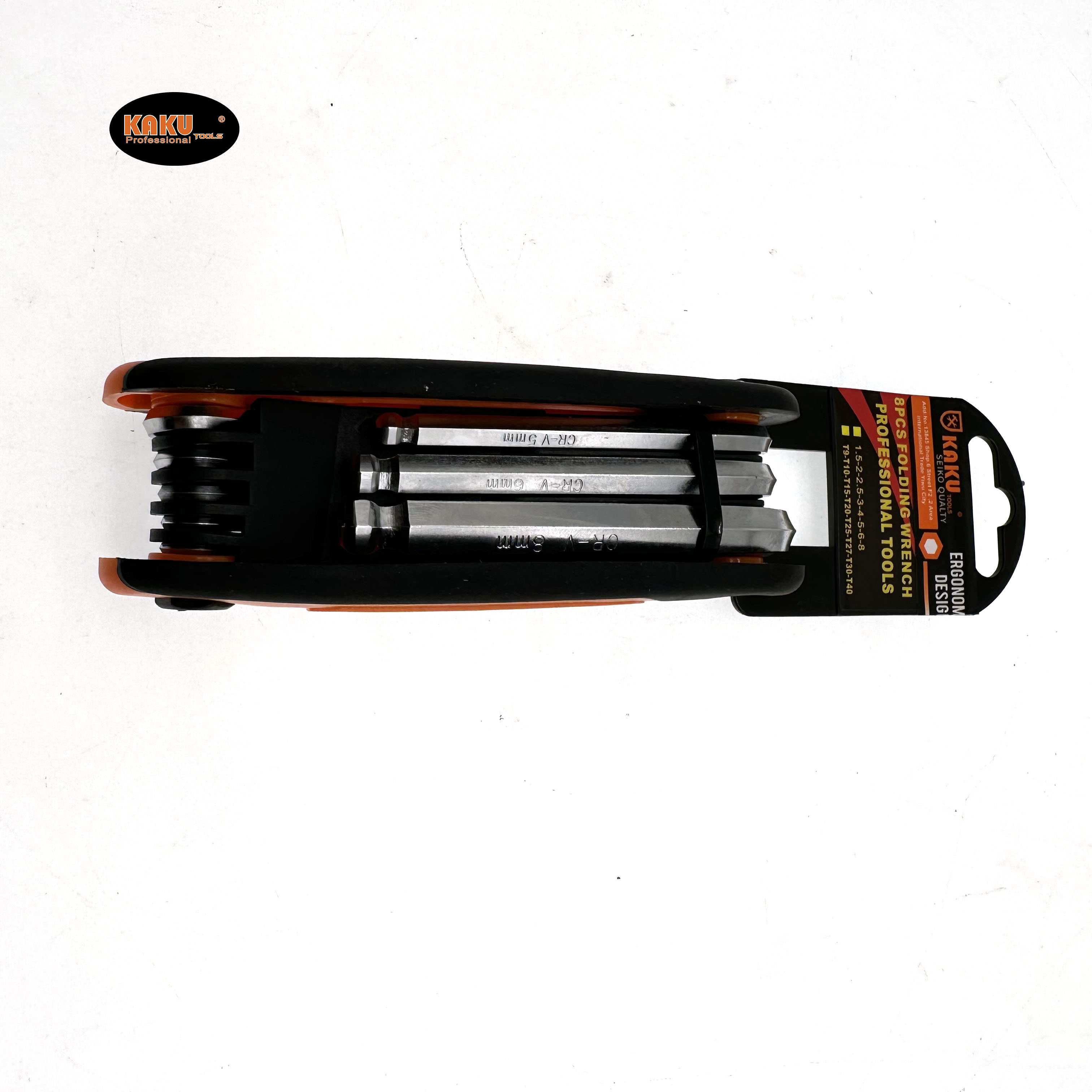 KAKU Portable folding Allen wrench set, vanadium steel flat head ball head multi-functional screwdriver Application Scenario
