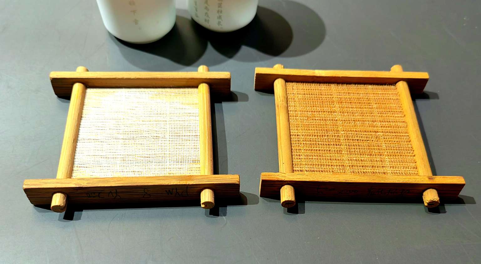 Jiehao square grid mat, bamboo tea mat, cup mat, tea ceremony art cup holder, tea set accessory, heat insulation detail image 6