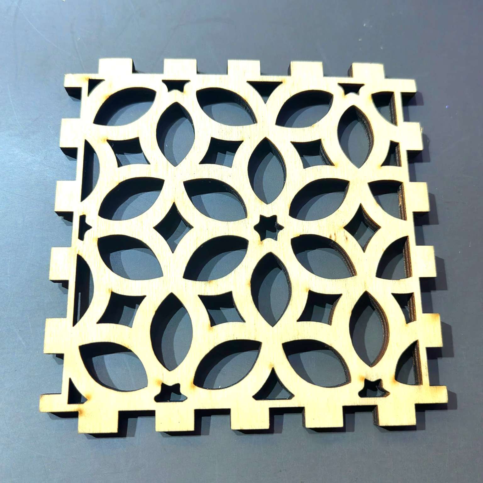 Wooden heat insulation coasters, tea ceremony coffee cup coasters, wooden tea trays, and solid wood tea cup coasters can be hung in the office detail image 2