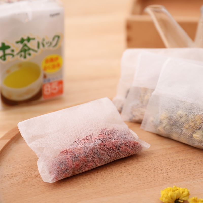 日本滤茶袋 /茶包袋一次性泡茶叶无/ 85枚入滤茶包白底实物图