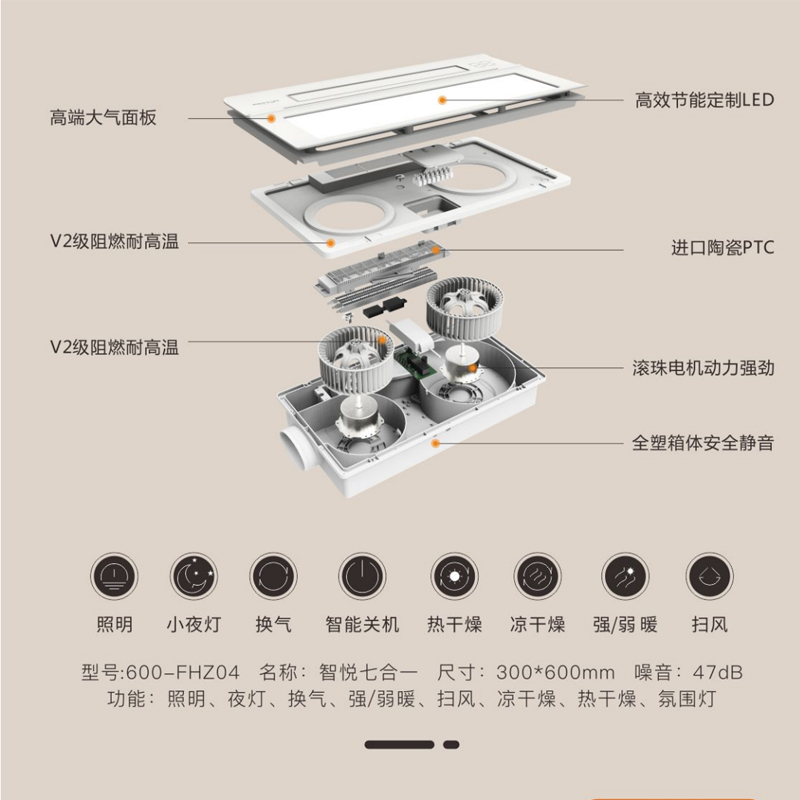 浴室取暖器/取暖器吊顶/取暖器产品图